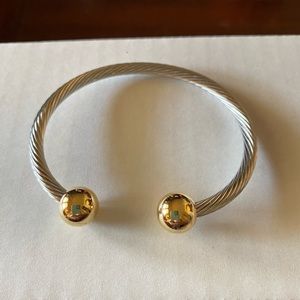 Sterling silver and gold plated bracelet